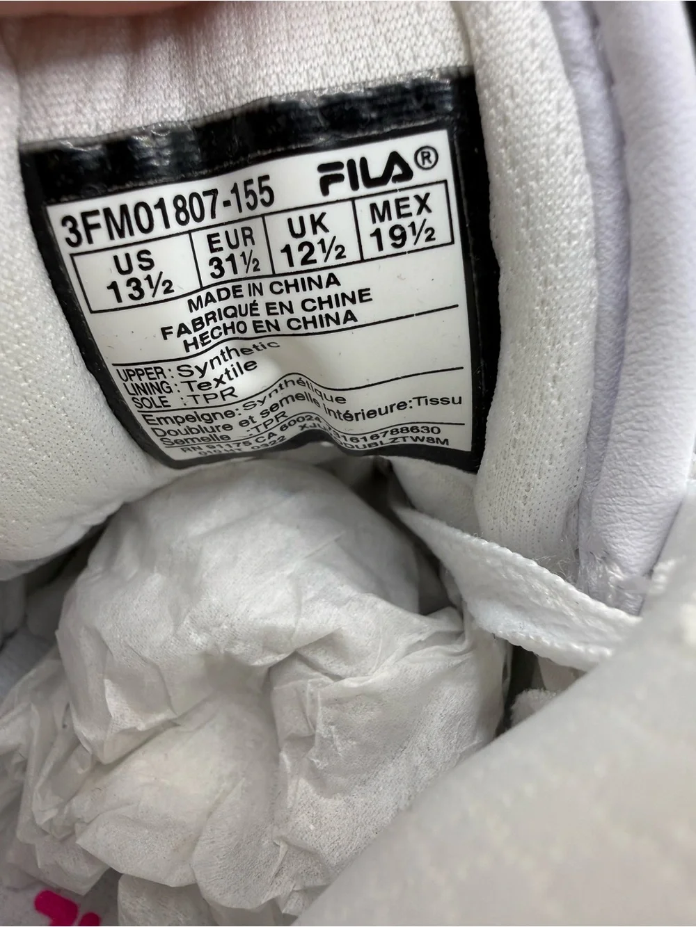 Fila Impress LL Outline mid/high-top kid's sneaker